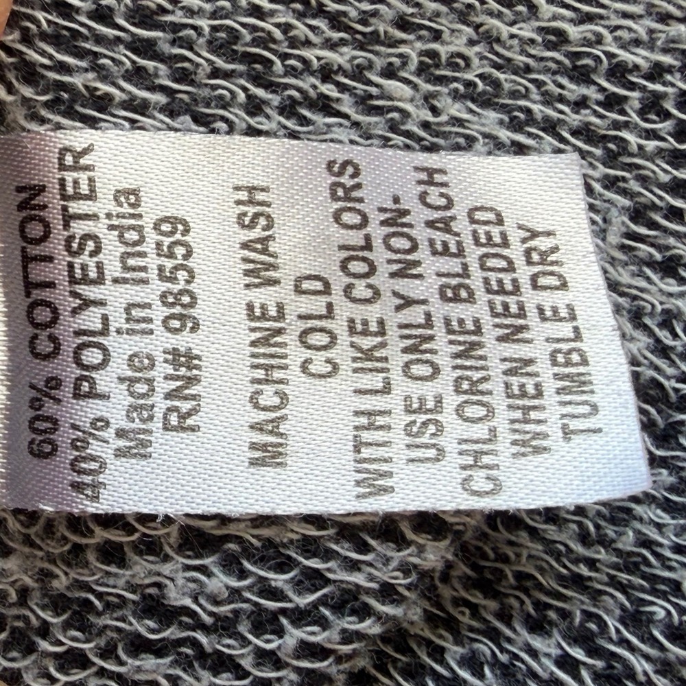 Sunday Work Clothes Space Dye T-Shirt Charcoal Gray Curved Hem‎  Gorpcore Large - Picture 4 of 4